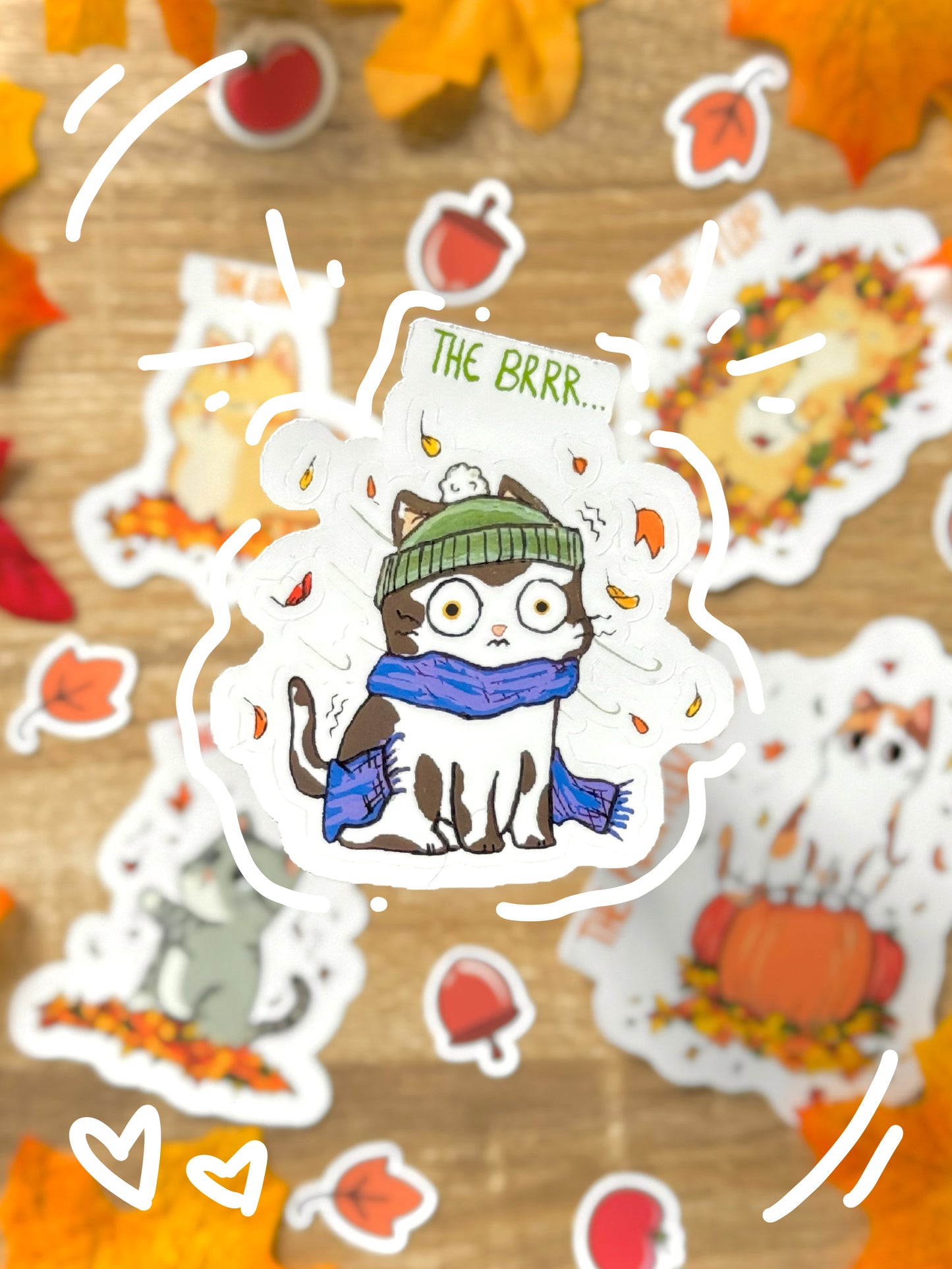 Pawmkin SPICE! Stickers 3 inch fall stickers - INDIVIDUAL