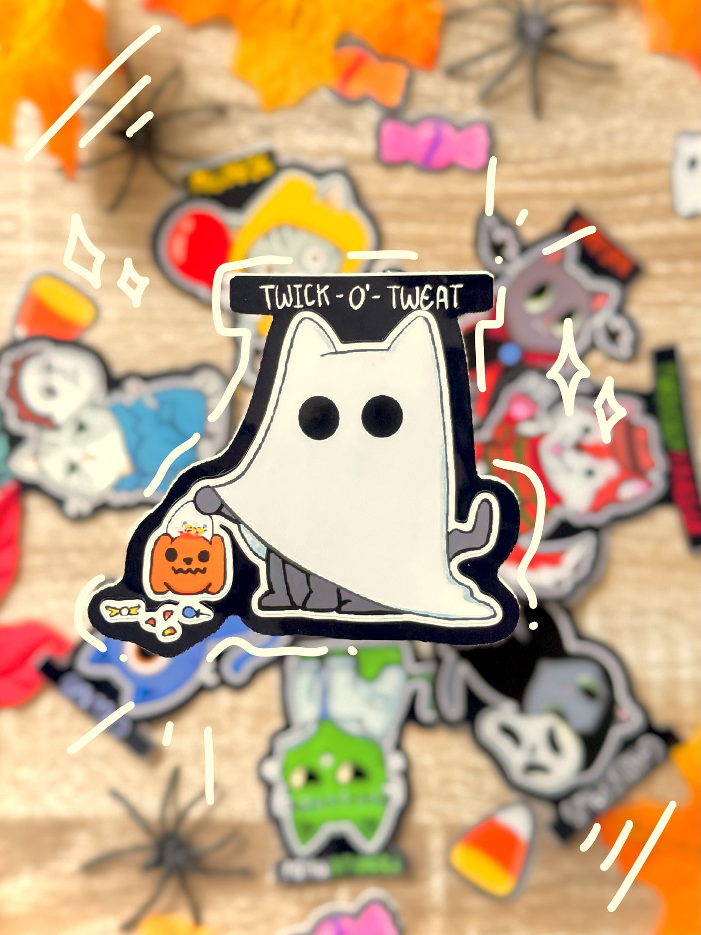 FURRIGHT NIGHT! 3 inch halloween stickers - INDIVIDUAL