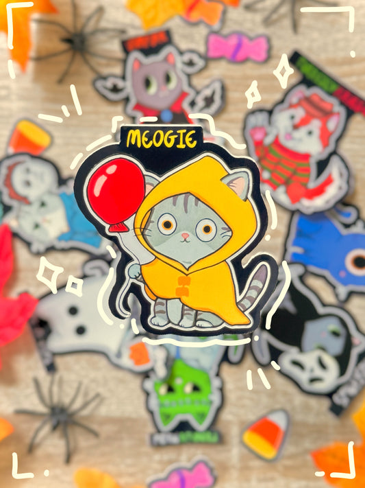 FURRIGHT NIGHT! 3 inch halloween stickers - INDIVIDUAL