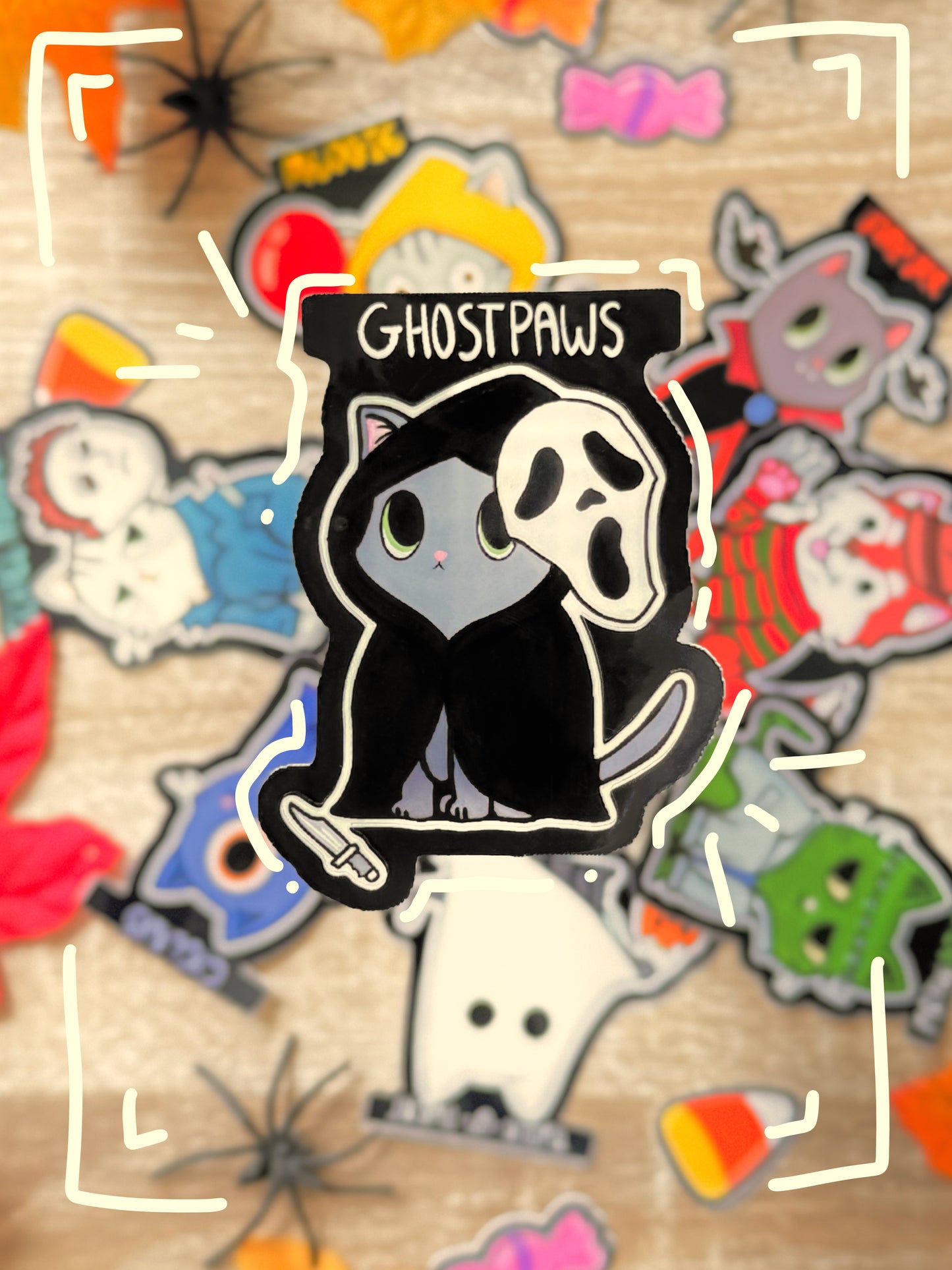 FURRIGHT NIGHT! 3 inch halloween stickers - INDIVIDUAL