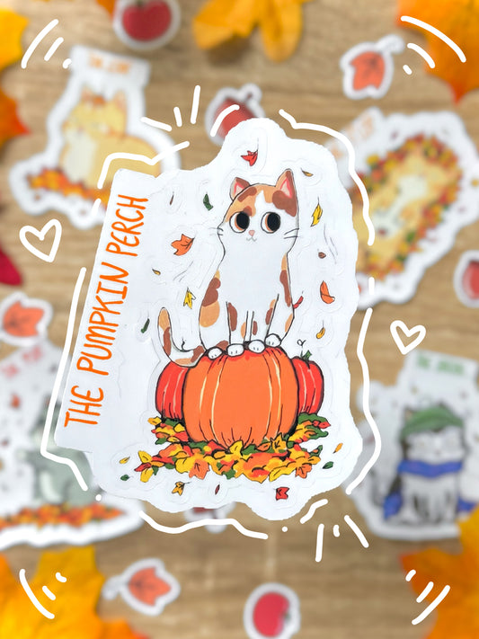 Pawmkin SPICE! Stickers 3 inch fall stickers - INDIVIDUAL